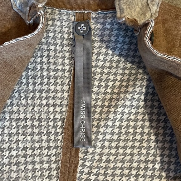 Swiss Chriss wool sweater jacket size L - Picture 9 of 10